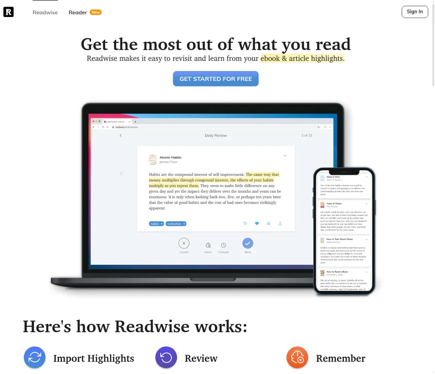 Readwise: המוח השני שלך, מחובר לסוכן AI