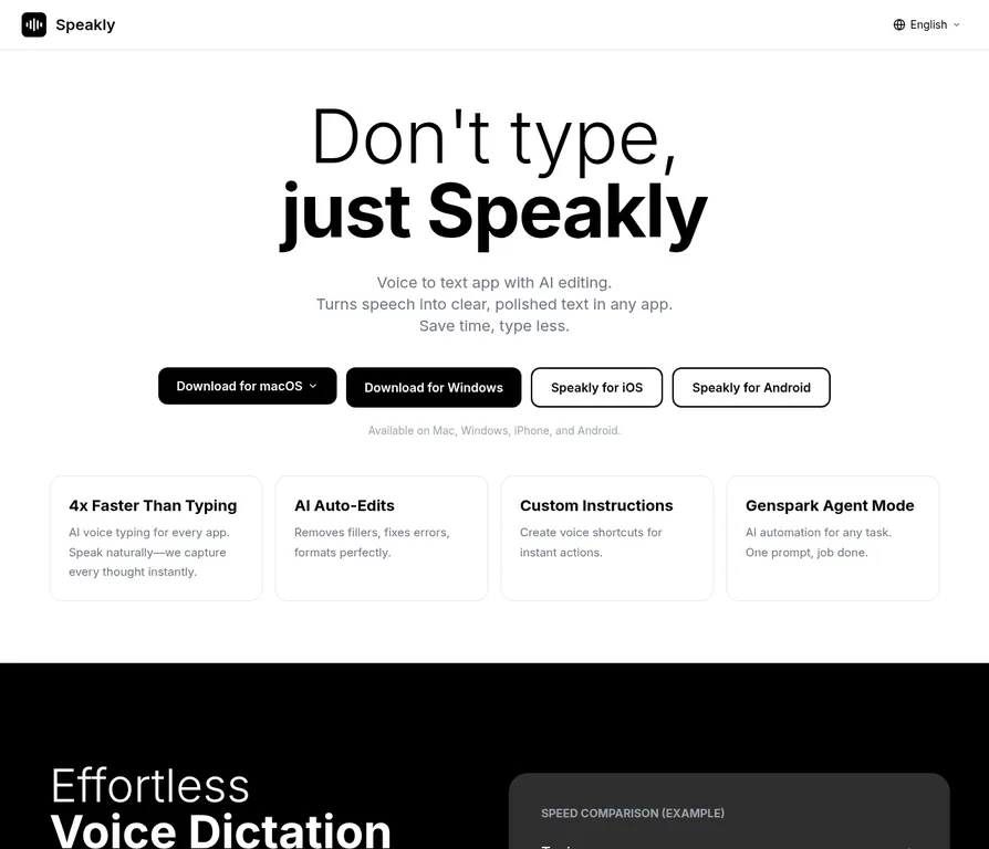 Speakly: הכתבה קולית מהירה (Speech-to-Text) לסוכני AI